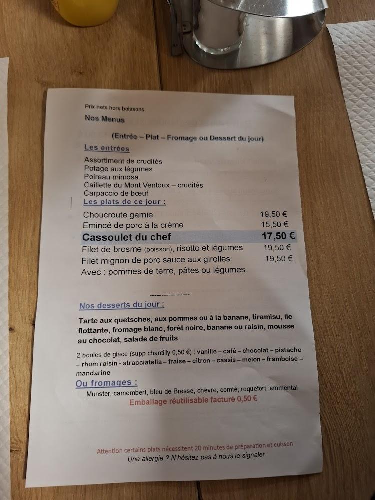 Au Pont d'Aspach - Menu Image 1